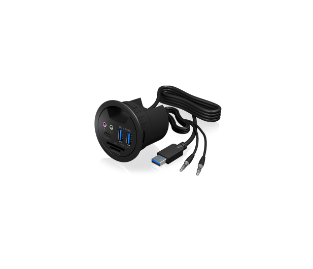 ICY BOX Hub biurkowy 2x USB-A 1x USB-C - 1275420 - zdjęcie